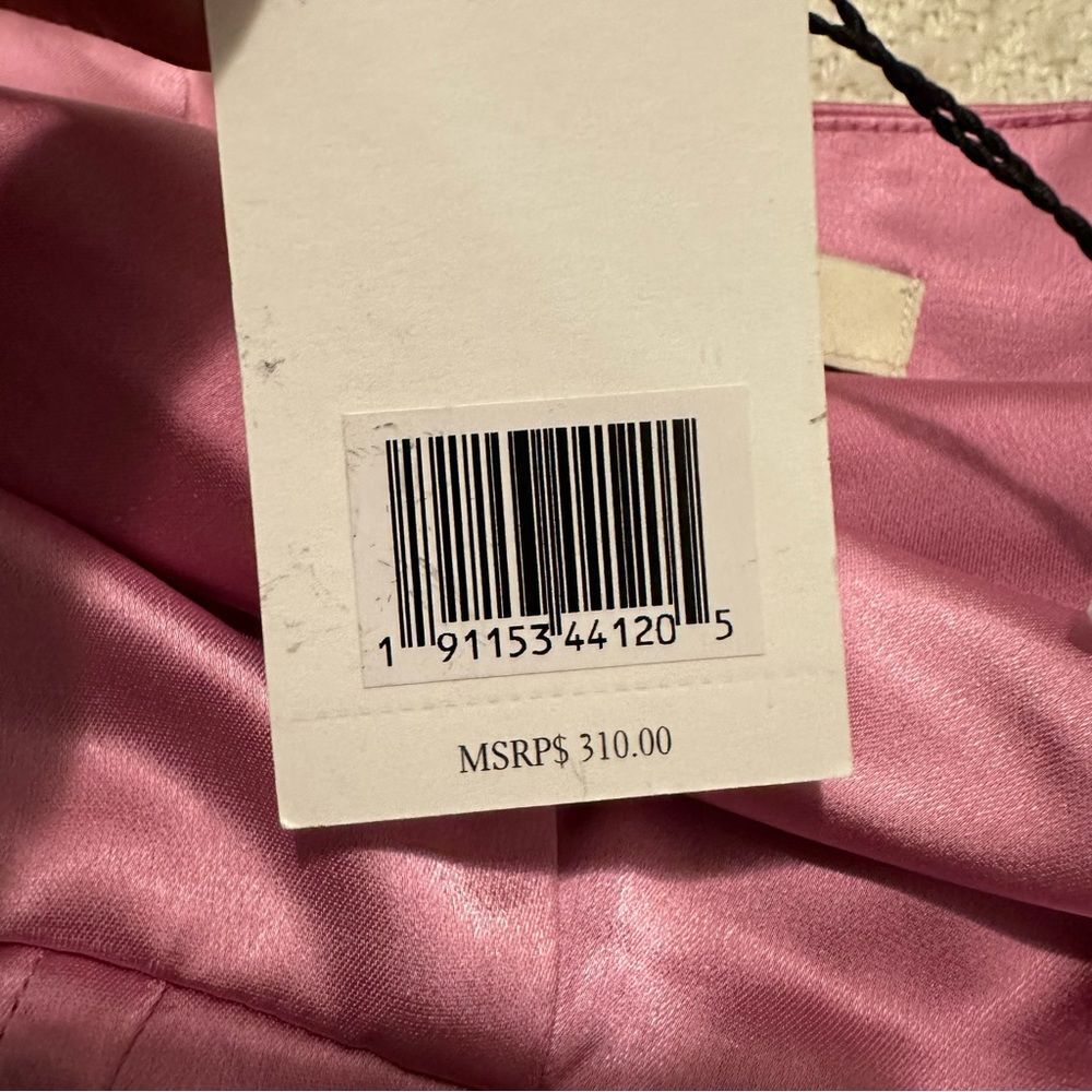 NWT Jason Wu Pink Satin Midi Dress - Picture 3 of 4